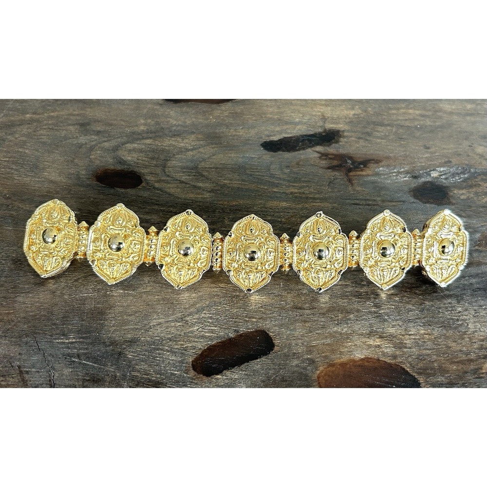 Vintage Alexis Kirk‎ Belt Buckle Gold Tone